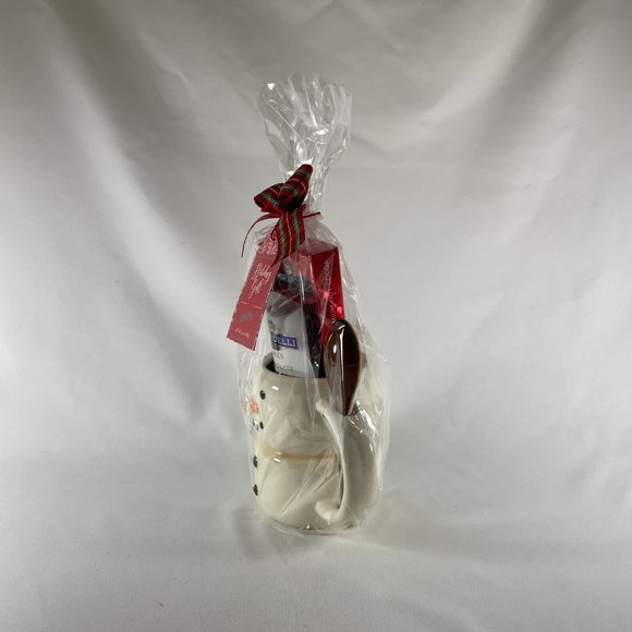 Ceramic Snowman Mug W/Ceramic Spoon & Ghirardelli Chocolate, & Peppermint Stick - Picture 2 of 9